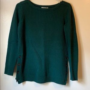 Madewell Pinewood Pullover Wool Sweater (XS/Green)